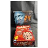 Pair of board games including the 24 DVD Board