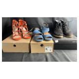 Assorted womenï¿½s footwear lot featuring a mix of