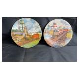 Ted Xaras Limited Edition Train Collector Plates,