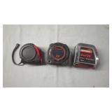 Assorted Retractable Tape MeasuresThree