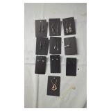 Novelty Earrings with Heart NecklaceAssorted