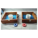 Wooden Washer Toss Game Set with Carry