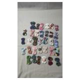 Handmade Fabric Bow Hair Clips Assorted