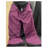Womenï¿½s Ripzone ski pants in purple, size XL/TG.