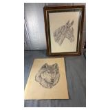 Dale Dirks Signed Horse & Wolf Prints ï¿½ Numbered