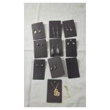 Gothic & Edgy Earrings with Heart Pendant