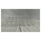 32 Bubble Glass Candle HoldersSet of 32 clear