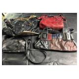 Vintage assorted handbag collection including