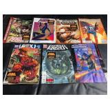 Collection of Marvel comic books and preview