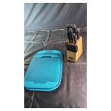 Knife Block Set with Cutting BoardsKnife block