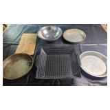 Assorted Bakeware, Mixing Bowl & Grill