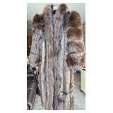 Vintage Keska Full-Length Beaver Fur Coat. Keska