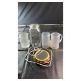 Assorted household and kitchen items including a