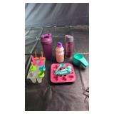 Assorted Water Bottles, Popsicle Mold & Kitchen