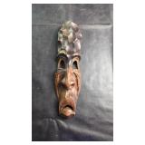 Hand-Carved Wooden Wall Mask Decorative