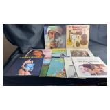 Collection of assorted vinyl LP records featuring