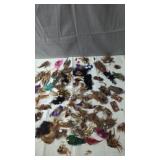 Assorted Feather Hair Clips Large assortment of