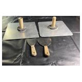 Assorted drywall finishing tools including two
