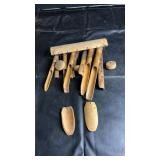 Decorative bamboo wind chime featuring multiple