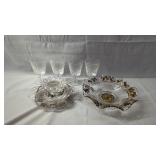 Assorted Glassware Mixed lot including four