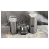 Assorted portable wireless speakers including a