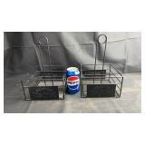 Pair of Frankï¿½s RedHot branded black metal wire