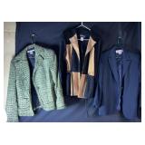 Collection of three womenï¿½s blazers, all size 8,