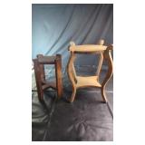 Two Wooden Accent TablesPair of wooden accent