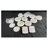 Assorted wireless LED puck lights and