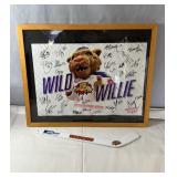 Framed Moncton Wildcats 'Wild Willie' print with