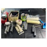 Mixed lot of painting and finishing supplies