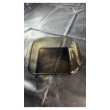 Pyrex glass baking dish measuring 8 x 8 x 2