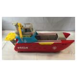 Paw Patrol themed rescue boat playset featuring