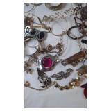 Large Mixed Costume Jewelry Bracelets,