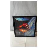 ZZ Top Afterburner album display, framed cover