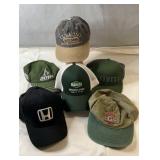 Assorted hat collection including Curacao 'Est.