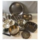 Large assorted lot of silver-tone and metal