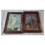 Framed 'Pinkie' & 'The Blue Boy' Art PrintsSet