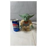LEGO-style Yoda digital alarm clock figure with