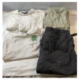 Assorted clothing lot including a cable knit