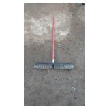 Push Broom with long handle wide head push broom