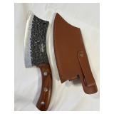 The Ridge Cleaver Knife with Sheath.