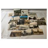 Large collection of vintage and antique postcards