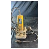 Portable electric wood router with dual handles