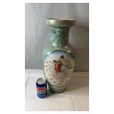 Decorative Asian-style ceramic floor vase