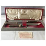 Haddon Hall Carving Set  Sheffield England with
