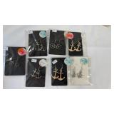 Nautical Themed Earrings  Anchors & Ship Wheels