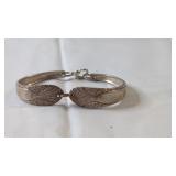 Small Silver Plated Bangle Bracelet Small-sized