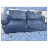 Black Faux Leather couch
