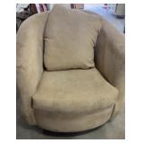 Oversized Swivel Barrel Chair Comfy oversized